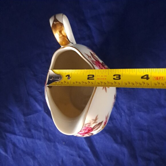 Vintage Norleans China Creamer Floral Pattern With Gold Trim - Picture 11 of 14